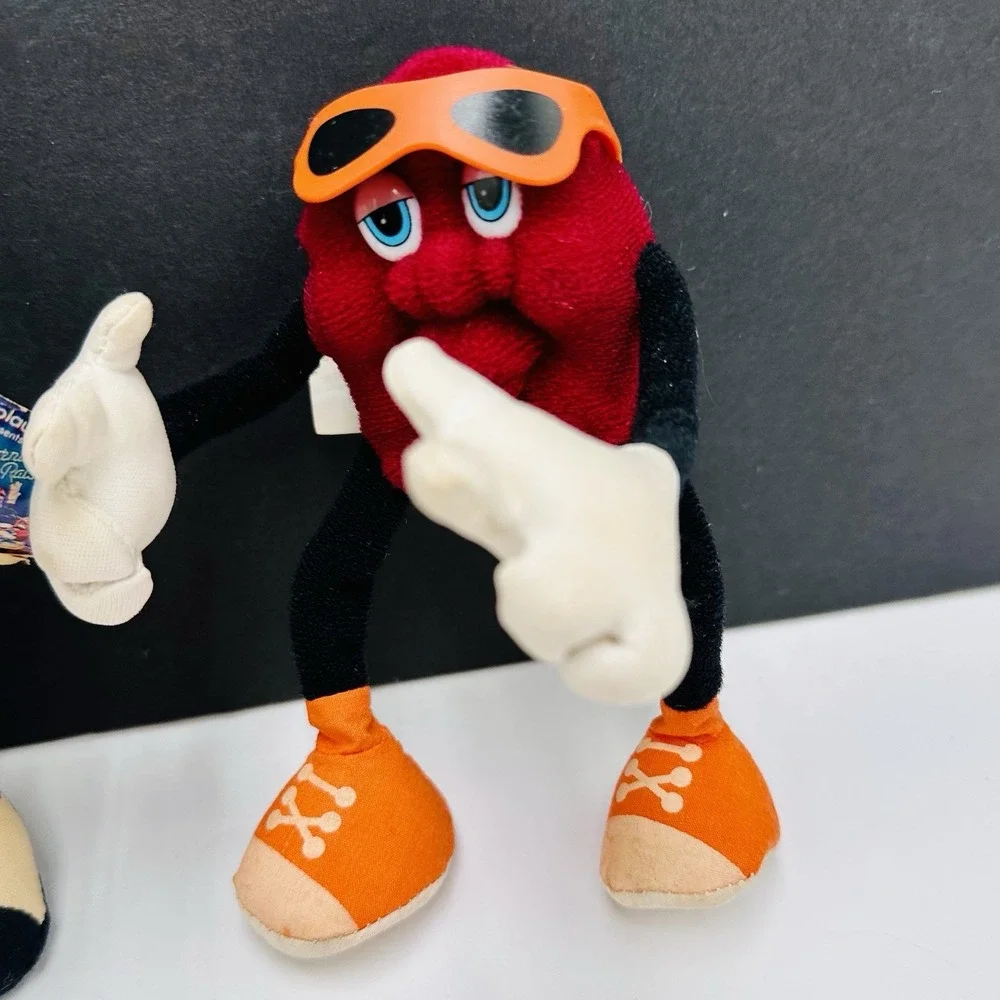 Vtg California Raisins Applause Hardee's Plush 1988 Set Of 3 Singers Microphone